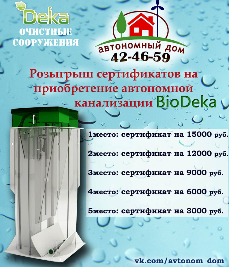 Баннер розыгрыша BioDeka вконтакте